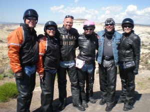 My little family of Bikers Pat & Craig Mike & Lisa and Linda and myself
