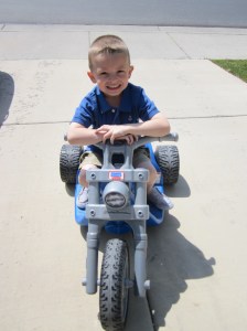 Talon on his Harley